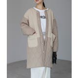 キルティングボアコート | PREFERIR | 詳細画像1