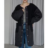 ブラック | キルティングボアコート | PREFERIR