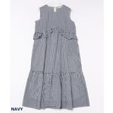 ギンガムチェックフレアーティアードワンピース | PREFERIR | 詳細画像4 