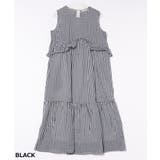 ギンガムチェックフレアーティアードワンピース | PREFERIR | 詳細画像5 