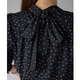 ドット柄2WAYボウタイブラウス | PREFERIR | 詳細画像19
