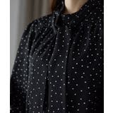 ドット柄2WAYボウタイブラウス | PREFERIR | 詳細画像20