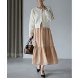 ドット柄ティアードスカート | PREFERIR | 詳細画像1 