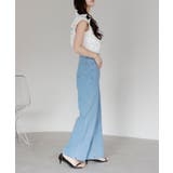 ラインストーン付きデニムパンツ | PREFERIR | 詳細画像17