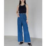 ラインストーン付きデニムパンツ | PREFERIR | 詳細画像8