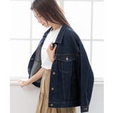 ゆるっとサイズデニムジャケット | PREFERIR | 詳細画像4