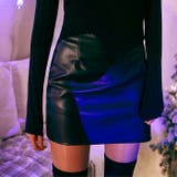 ハイウエストフィットレザースカート 後部ファスナー | PREMIUM K | 詳細画像1 