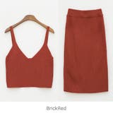 BrickRed | ニットビスチェ＆スカートセット セットアップ 上下セット | PREMIUM K