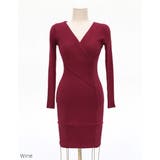 Wine | ニットカシュクールワンピース ワンピース ニット | PREMIUM K