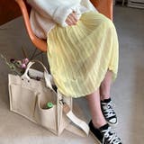 Lemon | 9色のプリーツロングスカート シフォン 透け感 | PREMIUM K