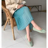9色のプリーツロングスカート シフォン 透け感 | PREMIUM K | 詳細画像22 