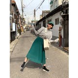 9色のプリーツロングスカート シフォン 透け感 | PREMIUM K | 詳細画像24 