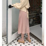 9色のプリーツロングスカート シフォン 透け感 | PREMIUM K | 詳細画像6 