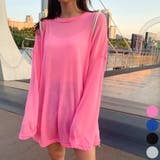 Pink | ビッグシースルールーズTシャツ 透け感 涼しげ | PREMIUM K