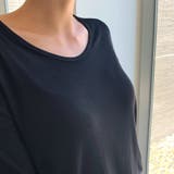 ナインカラーロングTシャツ ゆったりした襟元 デコルテ | PREMIUM K | 詳細画像26 