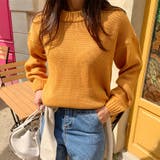 Yellow | ふっくらラウンドネックニット セーター ニット | PREMIUM K