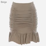 Beige | くしゅくしゅシャーリングスカート ミニスカート フリル | PREMIUM K