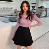 スリムフィットVネックリブニット カラフル インナーとしても | PREMIUM K | 詳細画像2