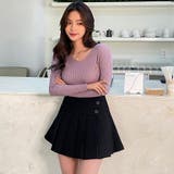 スリムフィットVネックリブニット カラフル インナーとしても | PREMIUM K | 詳細画像3