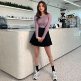 スリムフィットVネックリブニット カラフル インナーとしても | PREMIUM K | 詳細画像4
