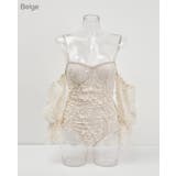 2WAYコルセットレースワンピース 水着 ベルスリーブ | PREMIUM K | 詳細画像1 