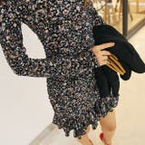 フラワーパターンシャーリングドレス ワンピース ミニスカート | PREMIUM K | 詳細画像5 