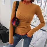 3ラインハイネックニット 長袖 薄手のセーター | PREMIUM K | 詳細画像9 