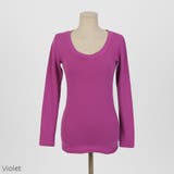 ディープUネックロングTシャツ ワイドネック 長袖 | PREMIUM K | 詳細画像2 