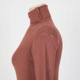 ブラックボタンタートルネックニット 薄手のセーター ハイネック | PREMIUM K | 詳細画像18 