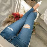 ブルースリムフィットデニム ダメージジーンズ クラッシュ | PREMIUM K | 詳細画像21 