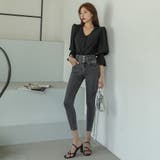 バックアイレットデニム スキニージーンズ スリムフィット | PREMIUM K | 詳細画像17 