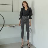 バックアイレットデニム スキニージーンズ スリムフィット | PREMIUM K | 詳細画像28 