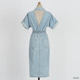 ウォッシュブルーデニムワンピース デニム ワンピース | PREMIUM K | 詳細画像3 