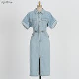 ウォッシュブルーデニムワンピース デニム ワンピース | PREMIUM K | 詳細画像5 