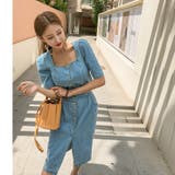 背中スリットデニムワンピース ワンピース デニム | PREMIUM K | 詳細画像12 