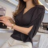 ドレーピングシャーリングトップス 袖スリット ゆれ感 | PREMIUM K | 詳細画像3 