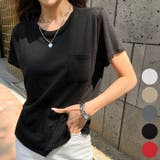 Black | リネンミックスポケットTシャツ 半袖 スラブ | PREMIUM K
