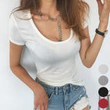 Ivory | スリムフィットUネックTシャツ 半袖 3分袖 | PREMIUM K