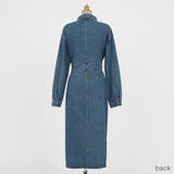 センターボタンデニムワンピース ウエストマーク スリット | PREMIUM K | 詳細画像18 