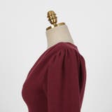 タックVネックロングワンピース パフスリーブ ハイウエスト | PREMIUM K | 詳細画像19 