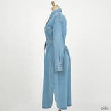 2WAYベルテッドデニムワンピース ロングワンピース シャツワンピース | PREMIUM K | 詳細画像14 