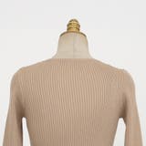 ミディニットリブワンピース ロングワンピース デコルテ | PREMIUM K | 詳細画像14 