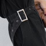 テーラードカラーデニムワンピース ウエストマーク フロントスリット | PREMIUM K | 詳細画像16 