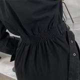 テーラードカラーデニムワンピース ウエストマーク フロントスリット | PREMIUM K | 詳細画像17 