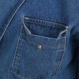 テーラードカラーデニムワンピース ウエストマーク フロントスリット | PREMIUM K | 詳細画像24 