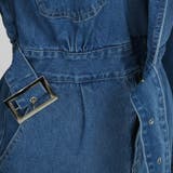 テーラードカラーデニムワンピース ウエストマーク フロントスリット | PREMIUM K | 詳細画像29 