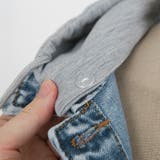 2WAYフードデニムジャケット 重ね着風 ドッキング | PREMIUM K | 詳細画像18 