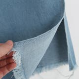 サイドスリットワイドデニムパンツ ゴムウエスト ゆれ感 | PREMIUM K | 詳細画像15 