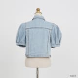 バルーン袖のクロップドデニムジャケット パフスリーブ アウター | PREMIUM K | 詳細画像13