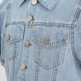 バルーン袖のクロップドデニムジャケット パフスリーブ アウター | PREMIUM K | 詳細画像16